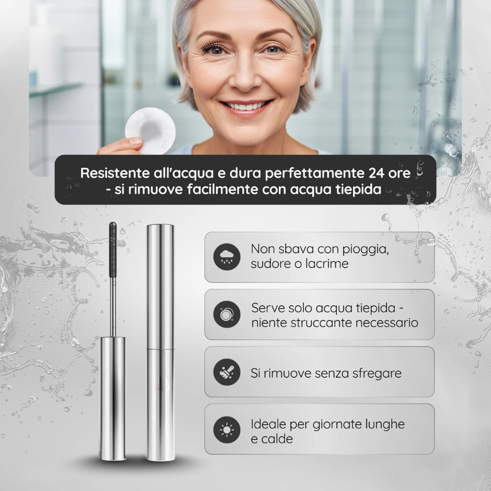 Mascara con Spazzola in Metallo Effetto 3X