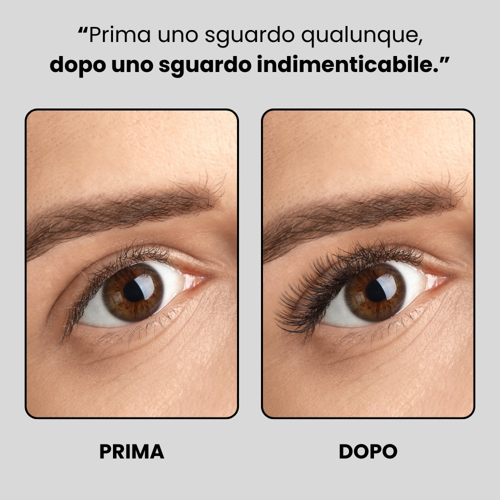 Mascara con Spazzola in Metallo Effetto 3X